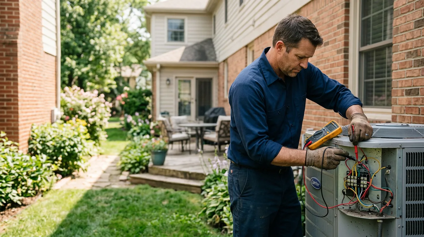 HVAC technician working near Elizabeth City, NC